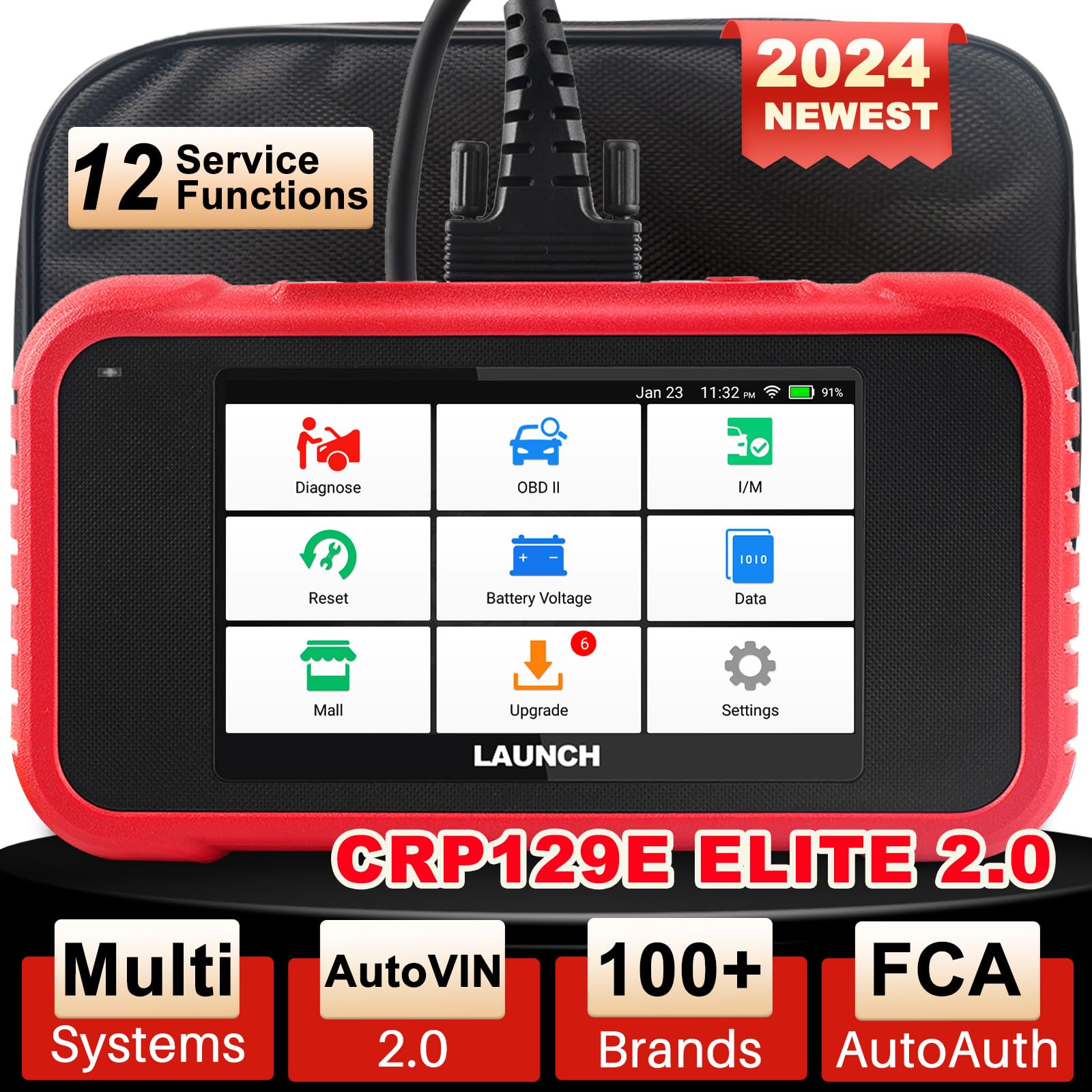 Amazon.co.jp: LAUNCH obd2 診断機 CRP129I V2.0故障診断機 ABS/SRS